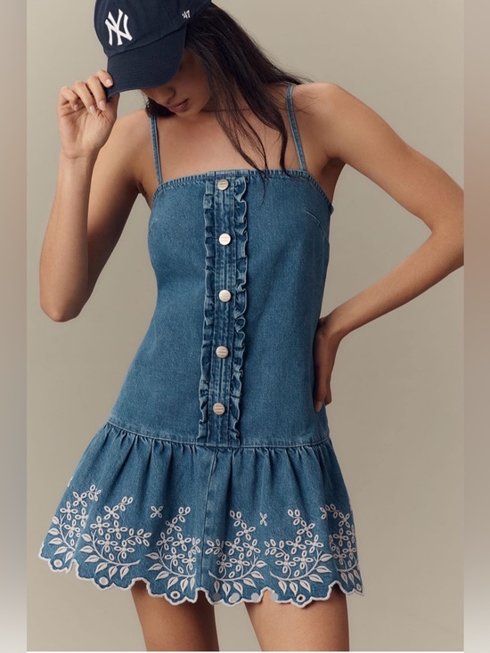 Anthropologie Dresses & Skirts - Anthropologie x Damson Madder Lana Drop-Waist Mini Dress NWT